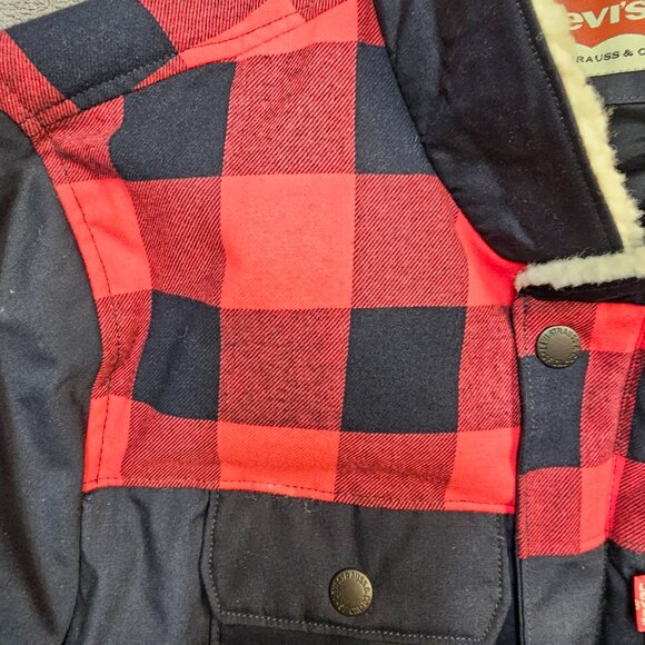 Levis Men's Size L Lined Woodsman Jacket Front Zip & Snap-Never Worn - Picture 11 of 12